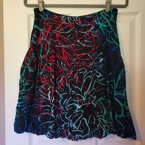 FINAL CHANCE BEFORE DONATION! Black Skirt with abstract design